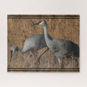 Oiseaux de grue de Sandhill Faune Puzzle animal de