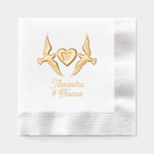 Oiseaux de l'amour 1 Monogramme du cœur du nom du