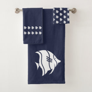 Oiseaux de mer Bleu & blanc décor côtier