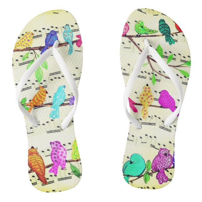 Oiseaux de musique tongs flops (Semelle)