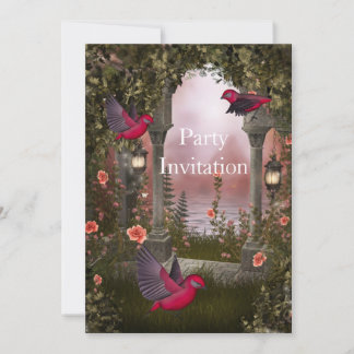 Oiseaux d'invitation Invitation gratuite de fête R