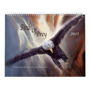 Oiseaux du calendrier 2015 d'art de proie