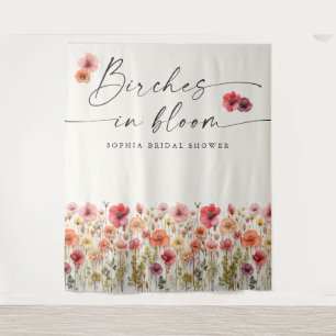 Oiseaux En Fleur Fête des mariées Tapisserie fond