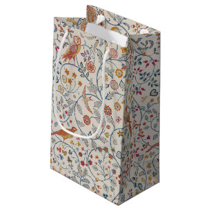 Oiseaux et fleurs, petit sac cadeau William Morris