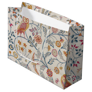 Oiseaux et fleurs, William Morris Grand sac cadeau