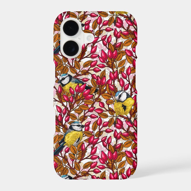 Oiseaux et hanches roses de chien (Verso)
