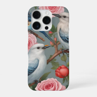 Oiseaux et Rose iPhone 16 Pro Coque
