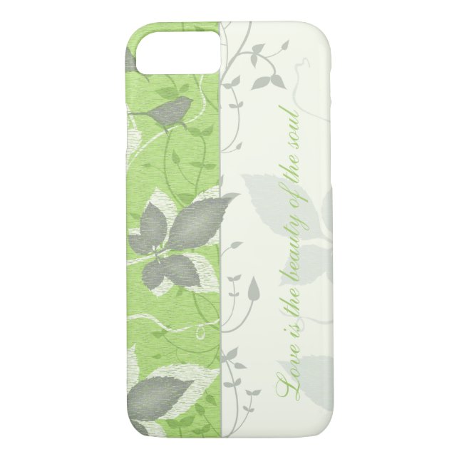 Oiseaux Feuille Inspirational iPhone 6 coque (Dos)