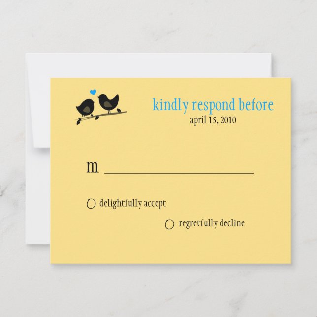 oiseaux jaunes rsvp (Devant)