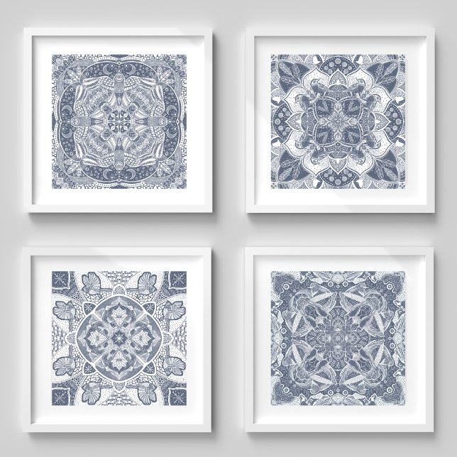 Oiseaux Mandala Art Couleur personnalisée (Créateur téléchargé)