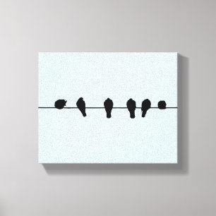 Oiseaux minimaux sur une copie de toile de fil