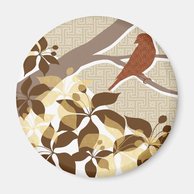 Oiseaux&Nature Design3 Magnet (Devant)