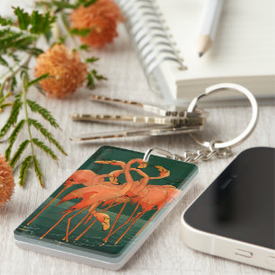 Oiseaux Sauvages Vintage, Flamants Roses Tropicaux
