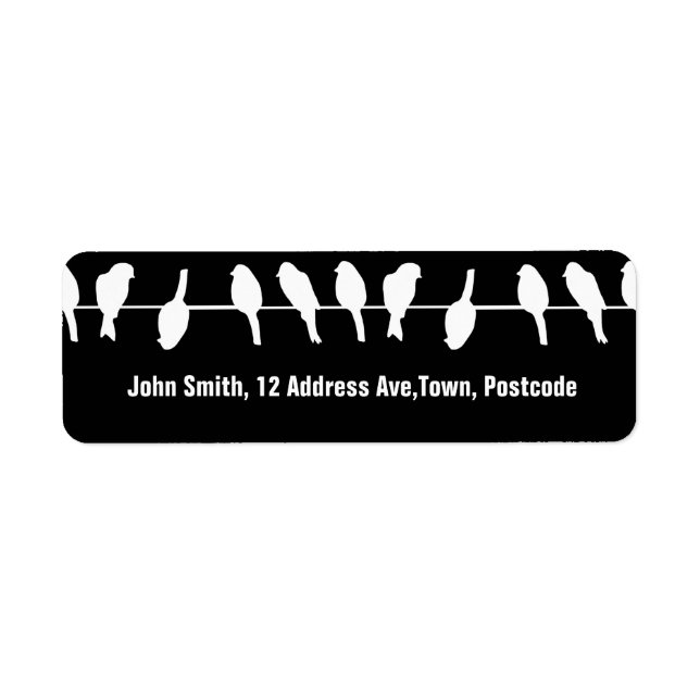 Oiseaux sur un fil - oser être différent (noir) (Devant)