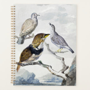 Oiseaux sur une branche dans un ton neutre élégant