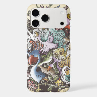 Oiseaux surréalistes fantaisistes Étui de téléphon