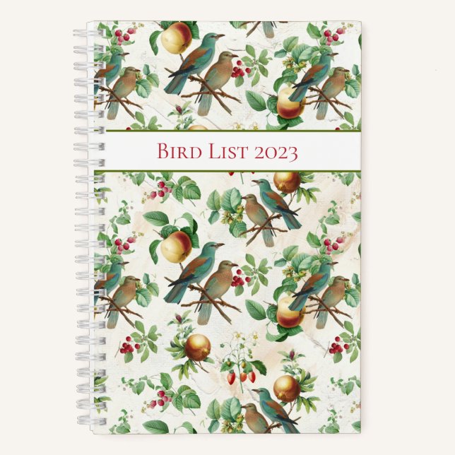 Oiseaux vibreux et Carnet de fruits (Recto)