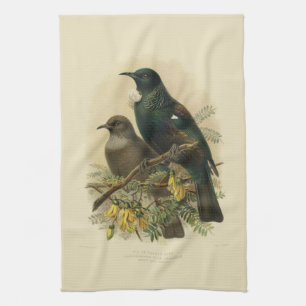 Oiseaux vintages de NZ de la Science - serviette