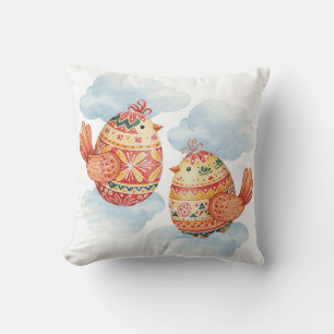 Oiseaux volants Oreiller de Pâques