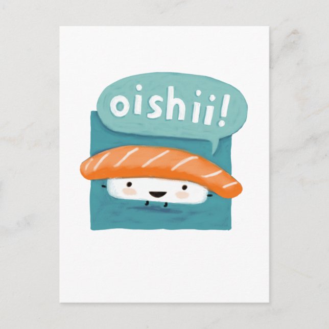 Oishii Sushi Postcard (Front)