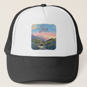 Ojai California Topa Topa Mountains Landscape Trucker Hat