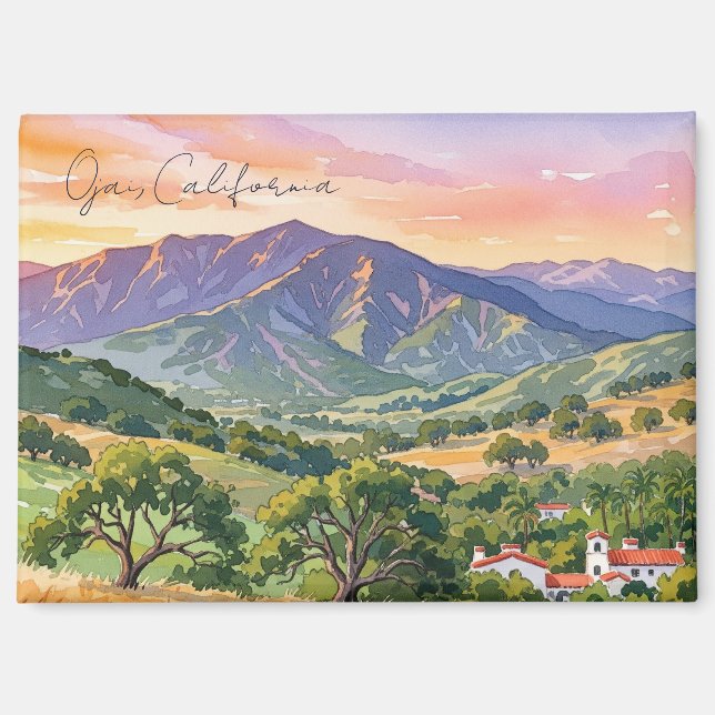 Ojai California Travel Magnet (Front)