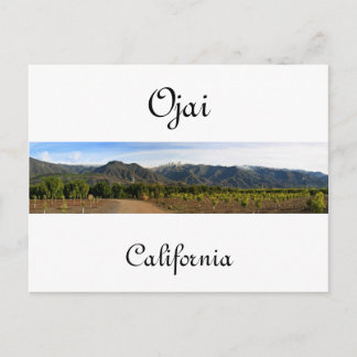 Ojai Valley With Snow Postcard