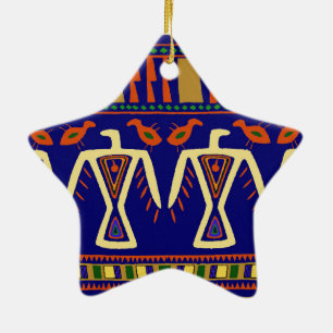 Ojibway Eagles Ceramic Ornament