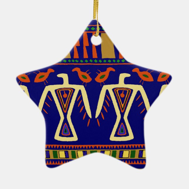 Ojibway Eagles Ceramic Ornament (Back)