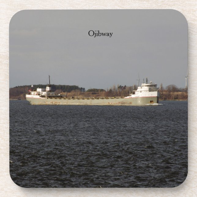 Ojibway set of 6 plastic coasters (Front)