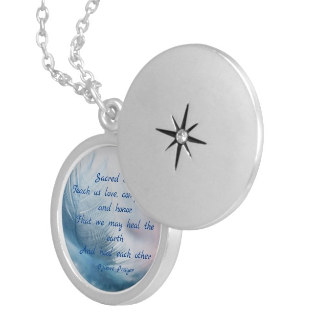 Ojibwe Chippewa Healing Prayer Locket Necklace