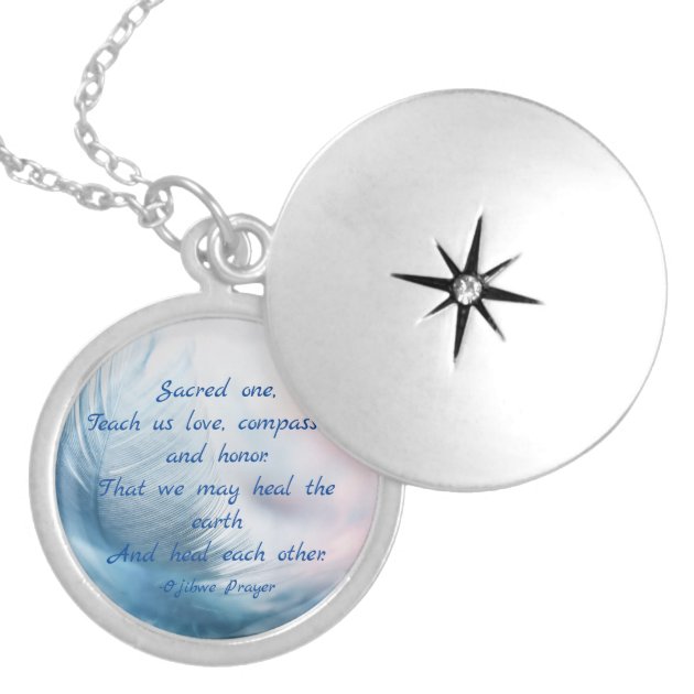 Ojibwe Chippewa Healing Prayer Locket Necklace Zazzle