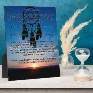 Ojibwe Legend Dreamcatcher Plaque