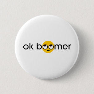 ok boomer 2 inch round button