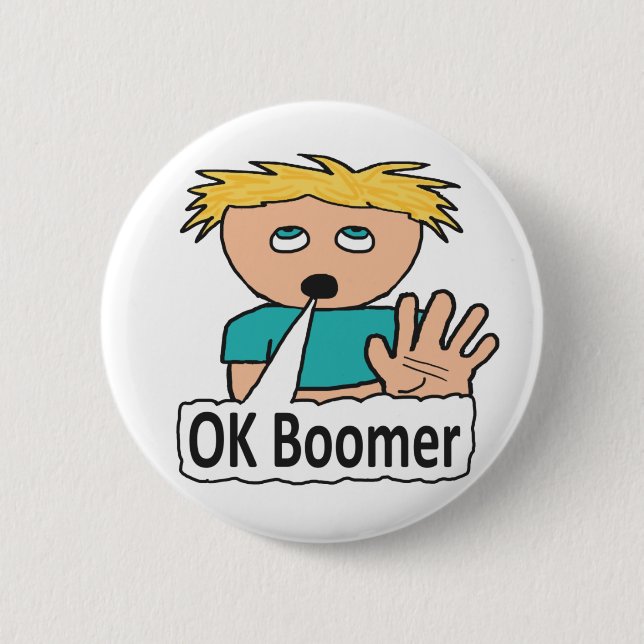 OK Boomer 2 Inch Round Button (Front)