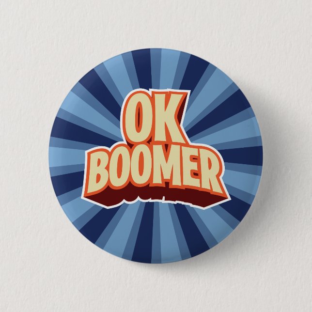 OK Boomer 2 Inch Round Button (Front)