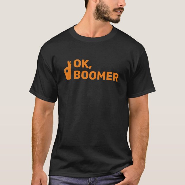 "Ok, Boomer" avec ok emoji signe T-shirt (Devant)