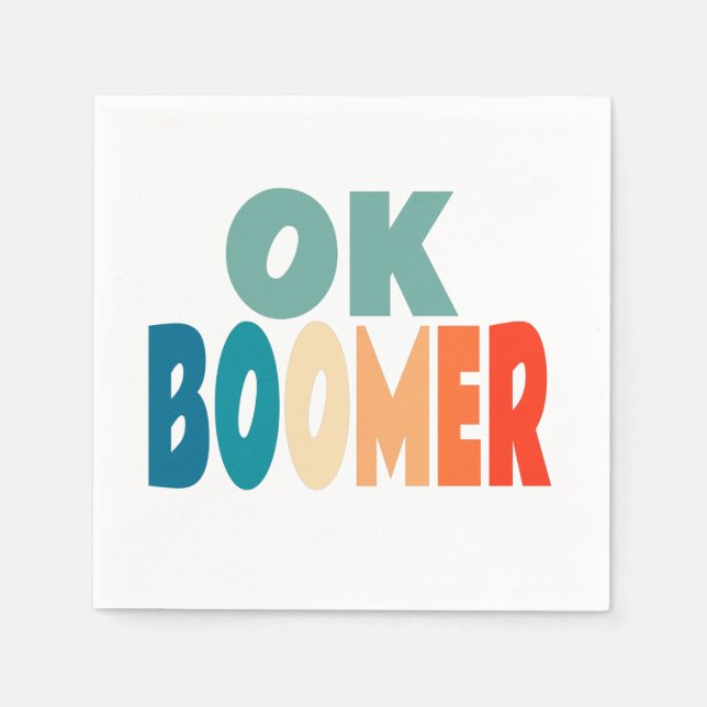Ok Boomer Napkin (Front)