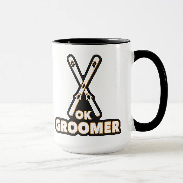 Ok Groomer Skis Mug (Right)