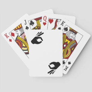 OK Hand Gesture Circle Game Funny Playing Cards