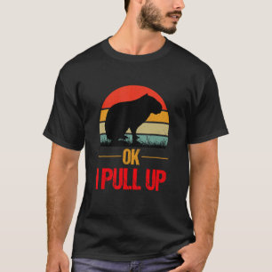 Ok I Pull Up Capybara Retro Vintage Ok I Pull Up C T-Shirt