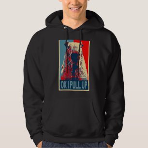 ok i pull up Meme Cute capybara retro vintage Hoodie