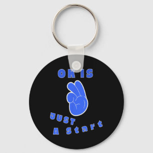 Ok Is Just A Start Mental Health Growth Journey Hu Keychain
