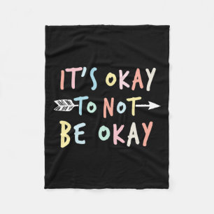 Ok Mental Health Suicide Awareness Fleece Blanket
