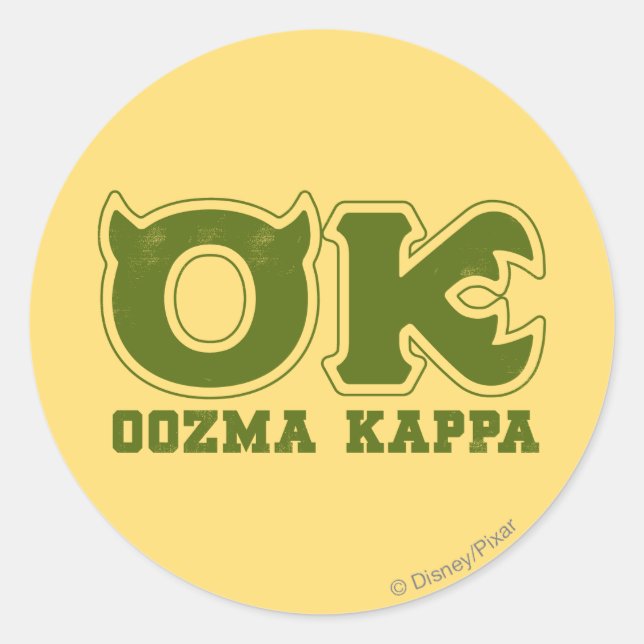 OK - OOZMA KAPPA Logo Classic Round Sticker (Front)