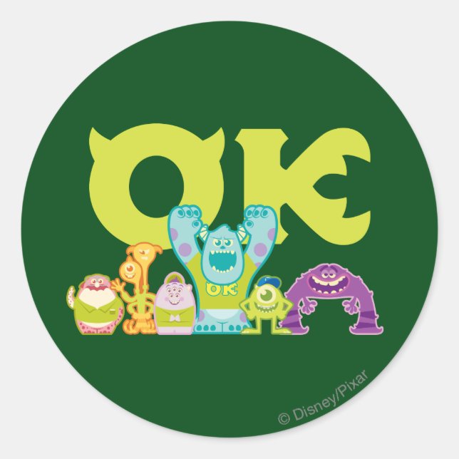 OK - Scare Students Classic Round Sticker (Front)