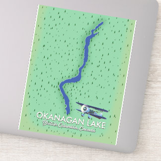 Okanagan Lake British Columbia Canada map