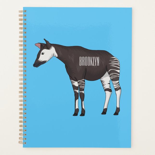 Okapi cartoon illustration  (Devant)