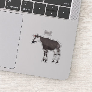 Okapi cartoon illustration