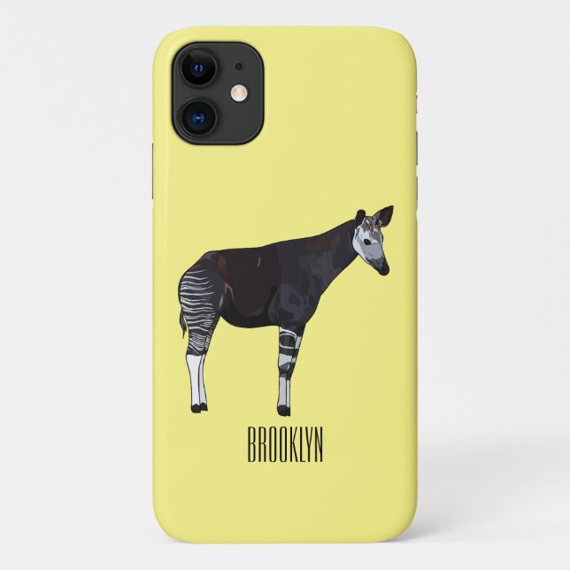 Okapi cartoon illustration Case-Mate iPhone case (Back)